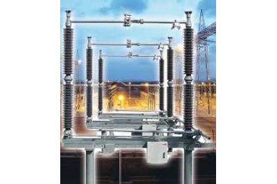 Dao cách ly 110kV 3 cực 1 lưỡi tiếp đất DS/1ES 123kV 1250A truyền đông cơ, mở ngang - Sspower - Ấn Độ