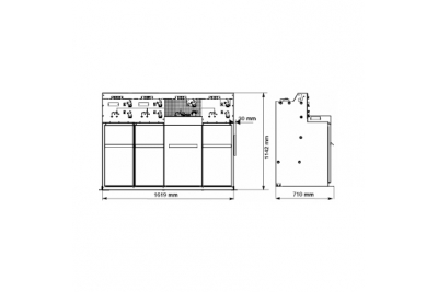 RM6-NE-IIII - Tủ RMU trung thế 24kV 630A 20kA/s - Loại 4 ngăn - Schneider