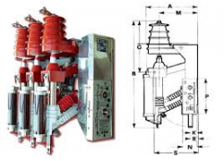 Cầu dao phụ tải 36kV 630A - ISARC-2P-12 - TEC - Đài Loan