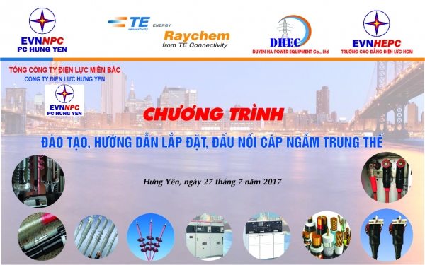 Chương trình đào tạo, hướng dẫn lắp đặt, đấu nối cáp ngầm trung thế tại PC Hưng Yên